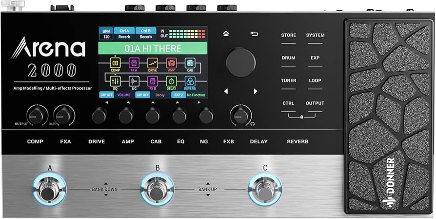 Amazon.co.jp: Donner マルチエフェクター 278種類エフェクター 80種類