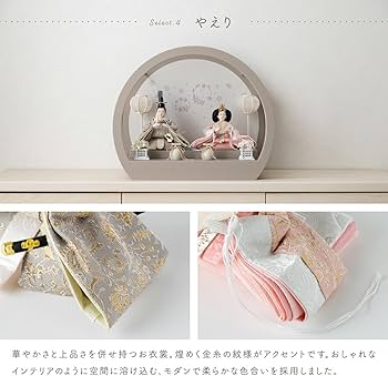 Amazon | ぷりふあ ふるうる 雛人形 親王 はなのうた 丸型ケース飾りL