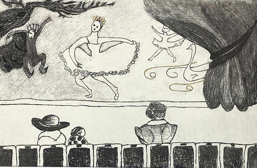 Amazon.co.jp: フジ子ヘミング 木版画 バレーリハーサル 直筆サイン