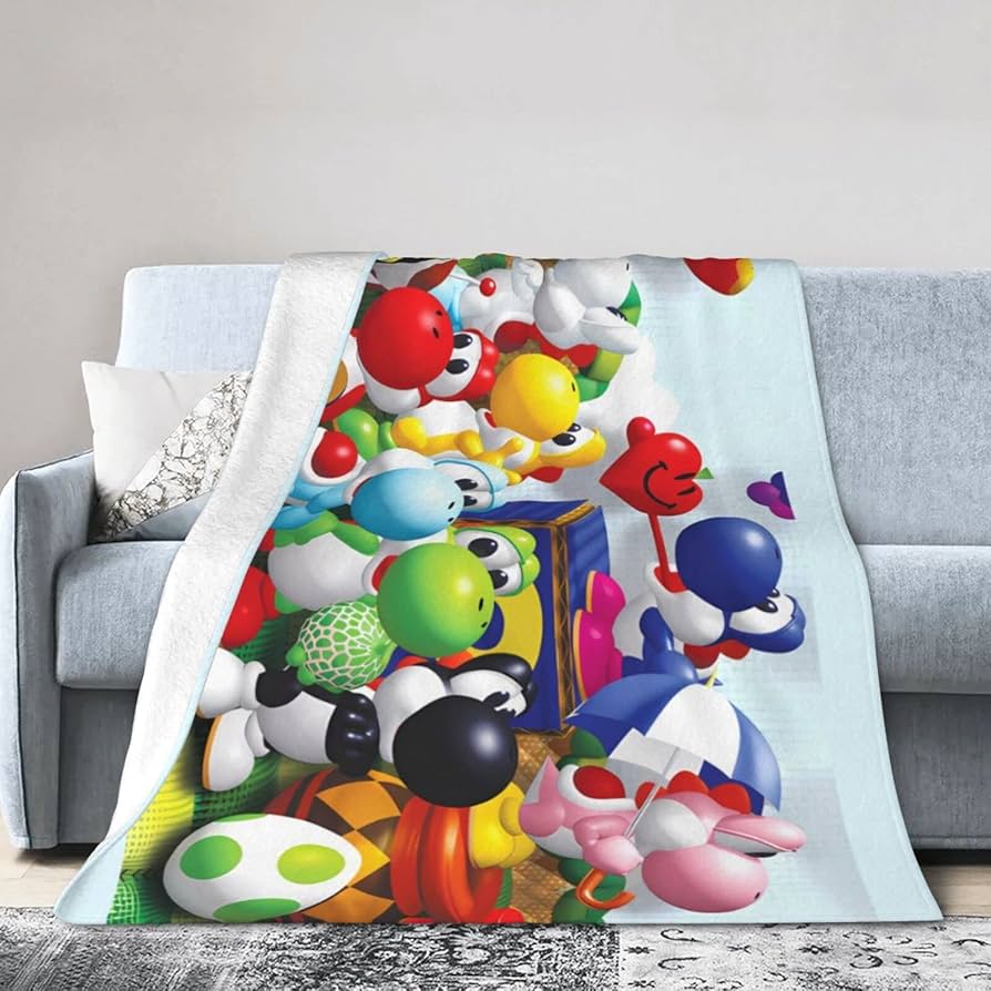 Amazon｜ヨッシー 毛布 ブランケット 大判 掛け毛布 高密度 多機能