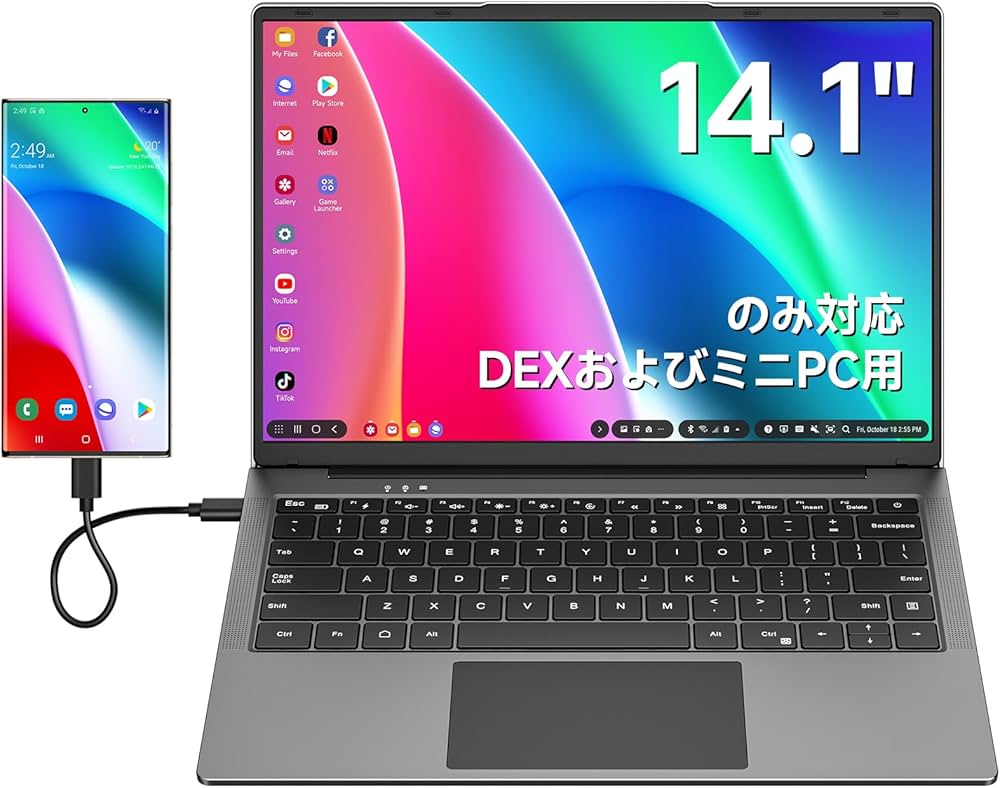 Amazon.co.jp: Dopesplay モバイルモニター 14.1インチ DeXおよびMac