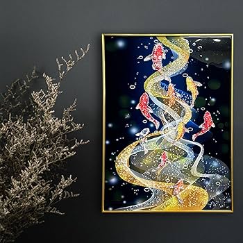 Amazon.co.jp: アート パネル 運気が上がる 金運 出世運 幸運 黄色