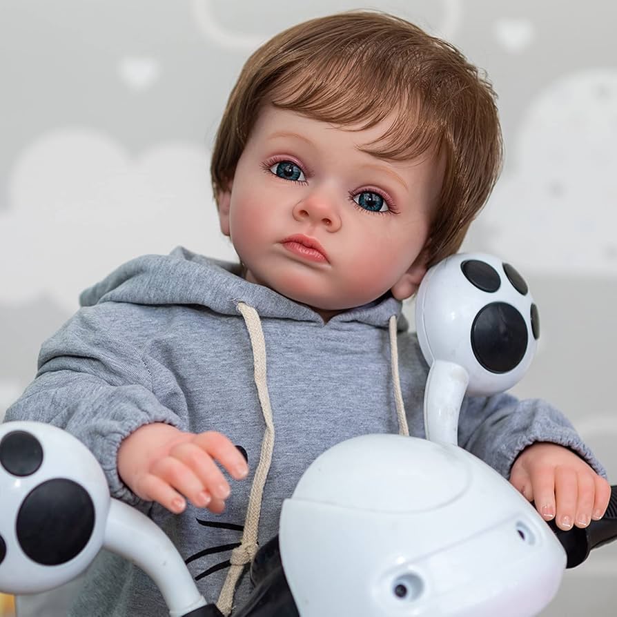 Amazon.co.jp: 60CM 巨大な赤ちゃん青い目リボーンドール男の子 24