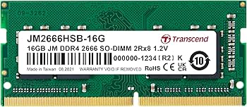 Amazon | Transcend ノートPC用メモリ PC4-21300(DDR4-2666) 16GB 1.2V
