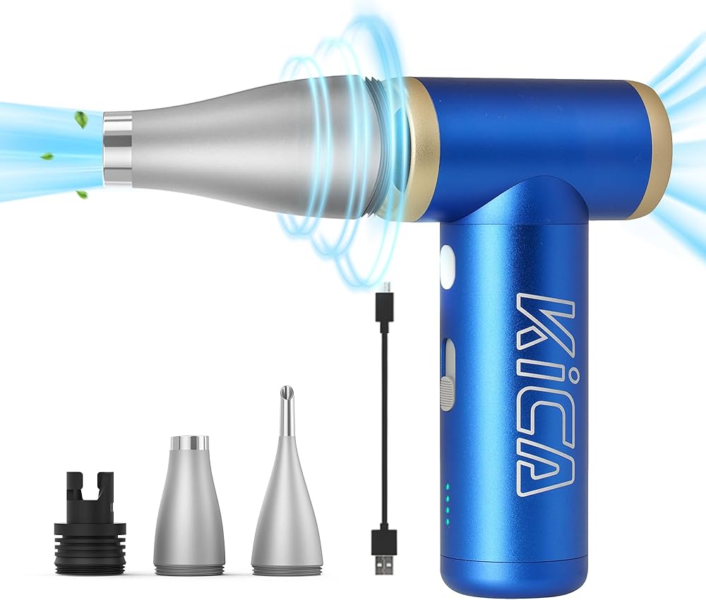Amazon | KiCA JetFan 2S 多機能 エアダスター 充電式 (ブルー