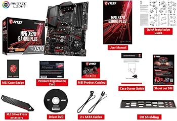 Amazon | MSI MPG X570 Gaming Plus Motherboard (AMD AM4, PCIe 4.0