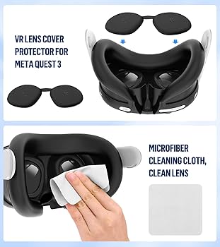 Amazon.com: Silicone Cover Set Compatible with Meta/Oculus Quest 3