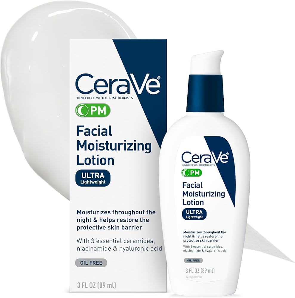 Amazon.com: CeraVe PM Facial Moisturizing Lotion, Night Cream with