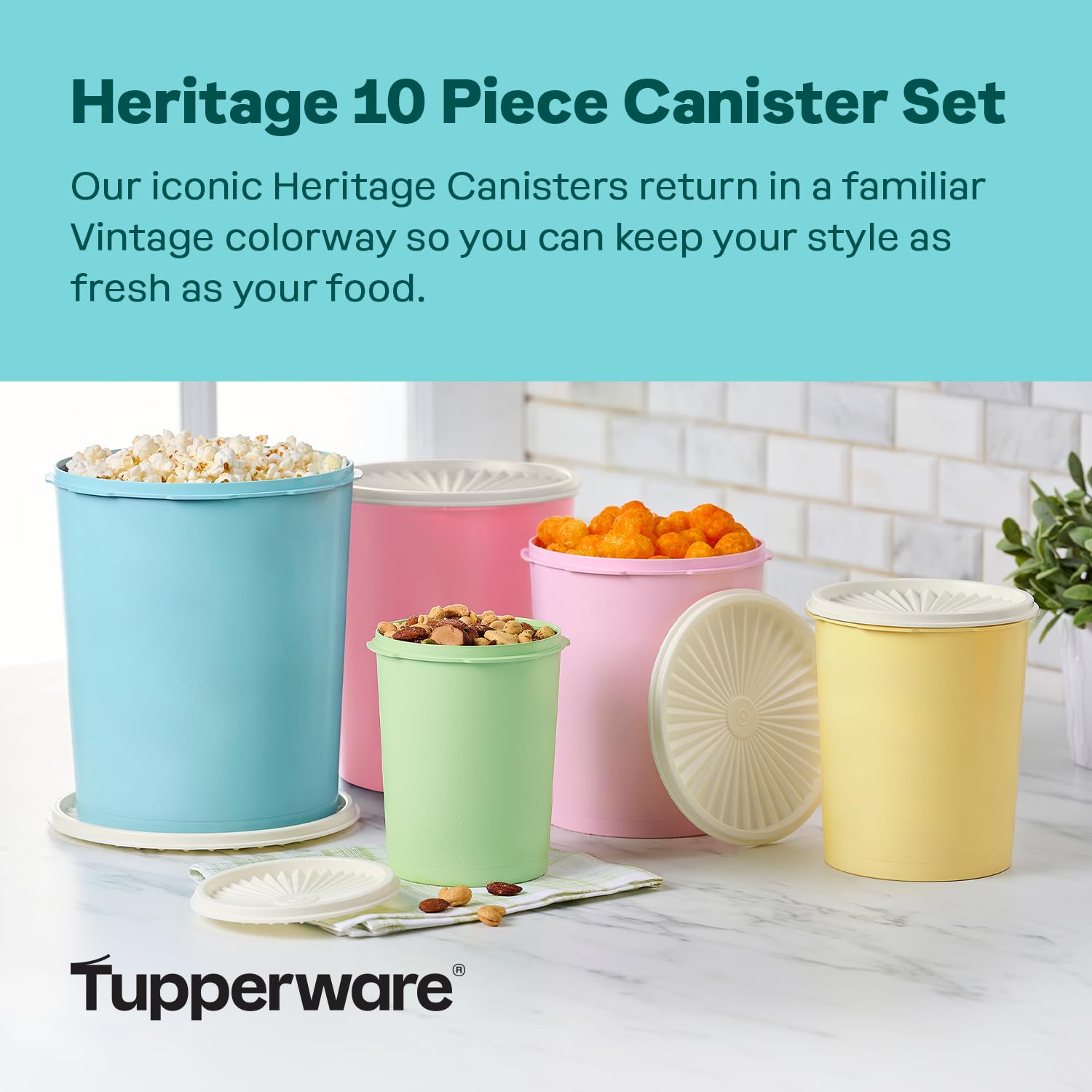 Amazon｜Tupperware Heritage Collection 入れ子キャニスター10点