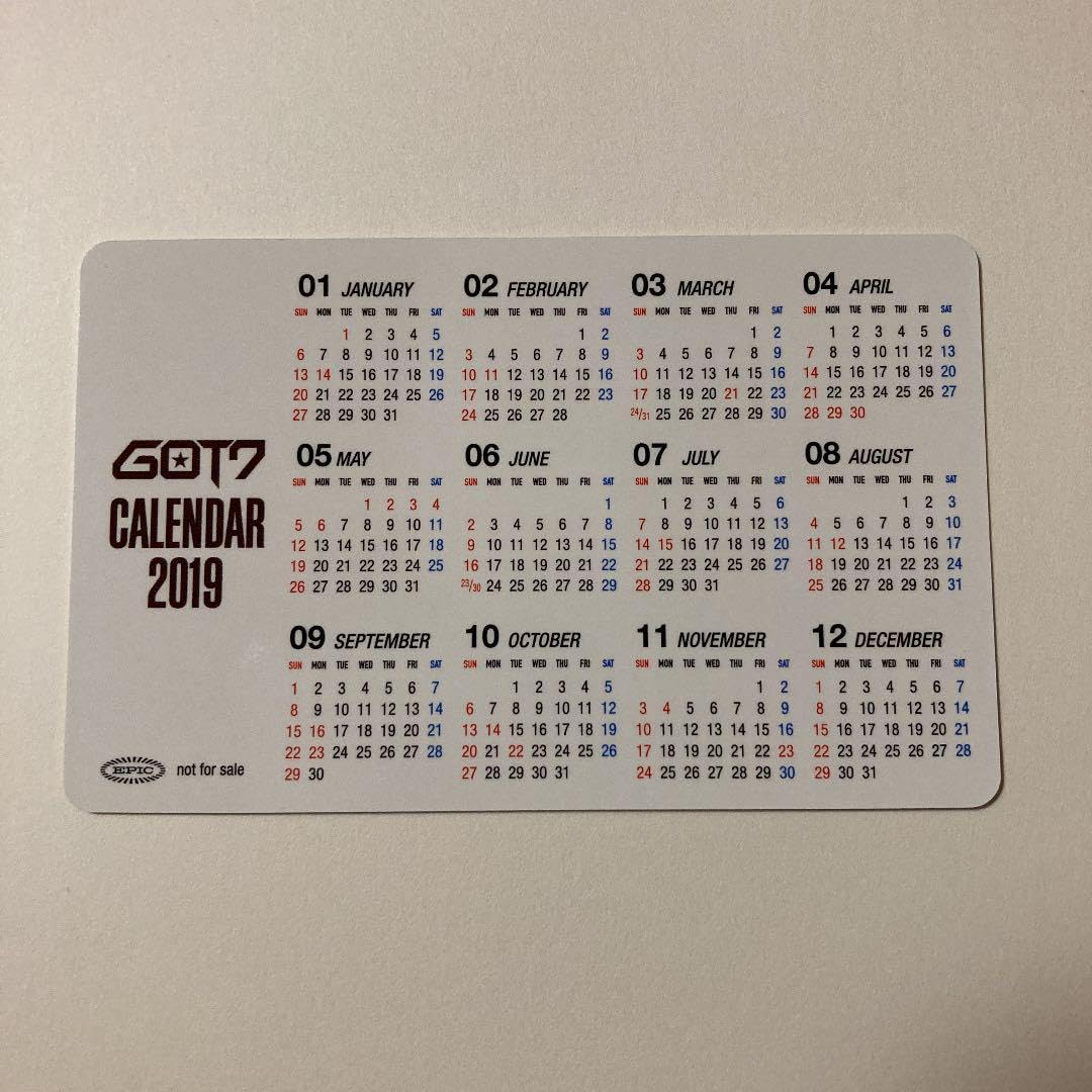 Amazon.co.jp: トレカ ベンベン got7 ガッセ カレンダー : 文房具