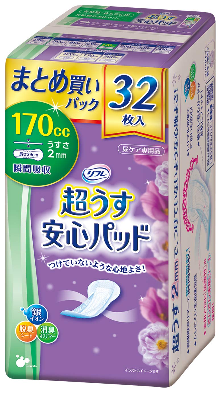 Amazon.co.jp: リフレ 超うす 安心パッド まとめ買いパック 失禁 尿