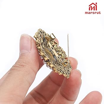 Amazon | (1個) ビクトリア朝ヴィンテージブローチピン - クリスタル