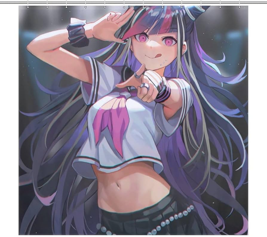 Amazon｜シャワーカーテン おしゃれ ダンガンロンパ 澪田唯吹 風呂