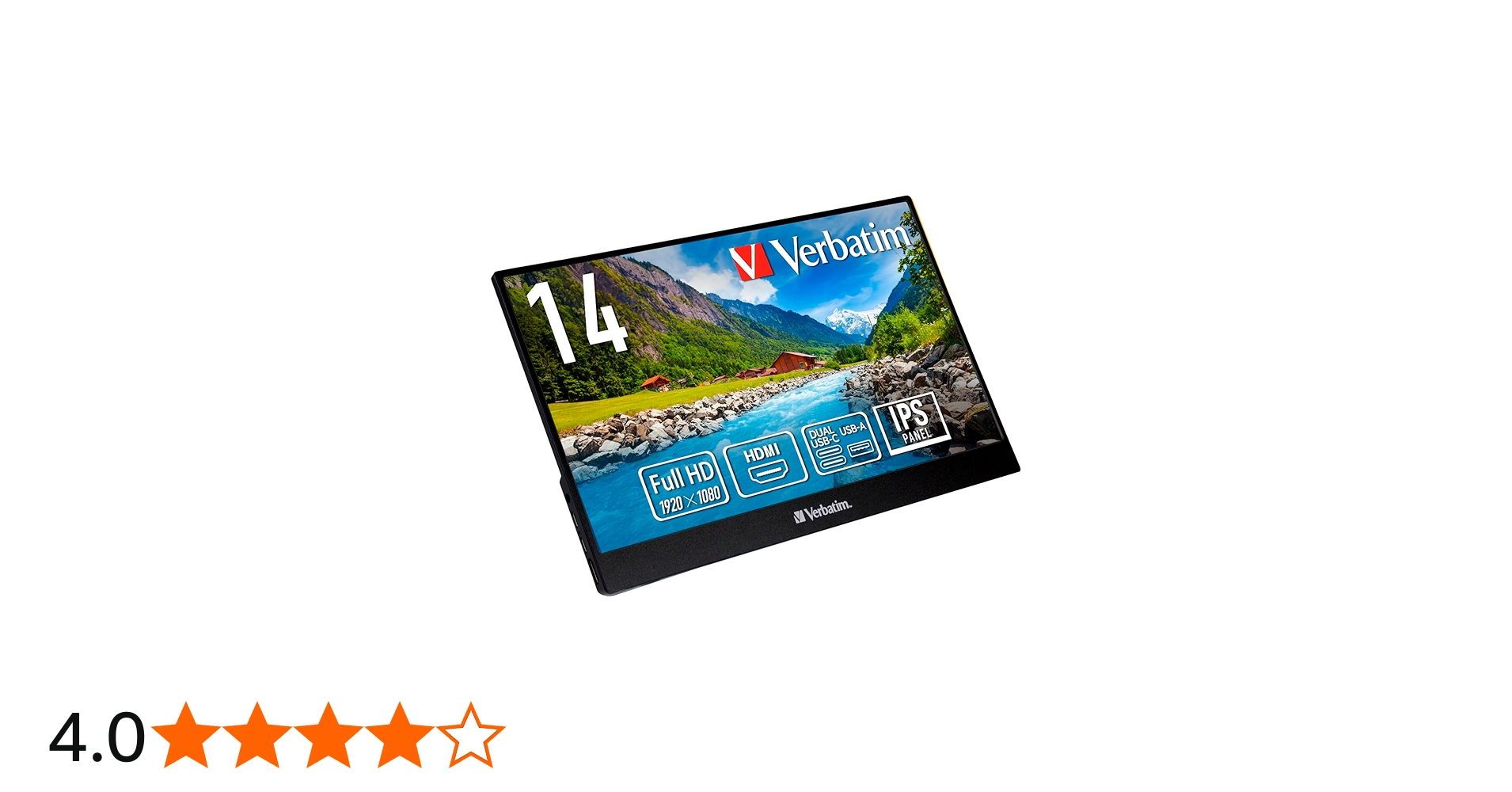 Amazon.co.jp: Verbatim バーベイタム モバイルモニター 14インチ フル