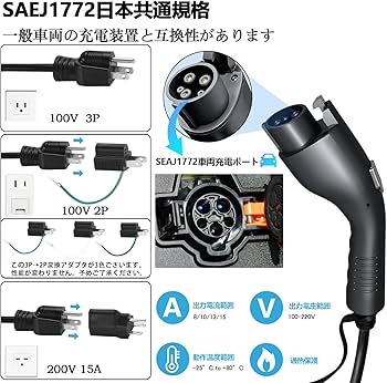 Amazon | joy all「2025新上場 EV充電 器 家庭 用」4つ電流モード切替