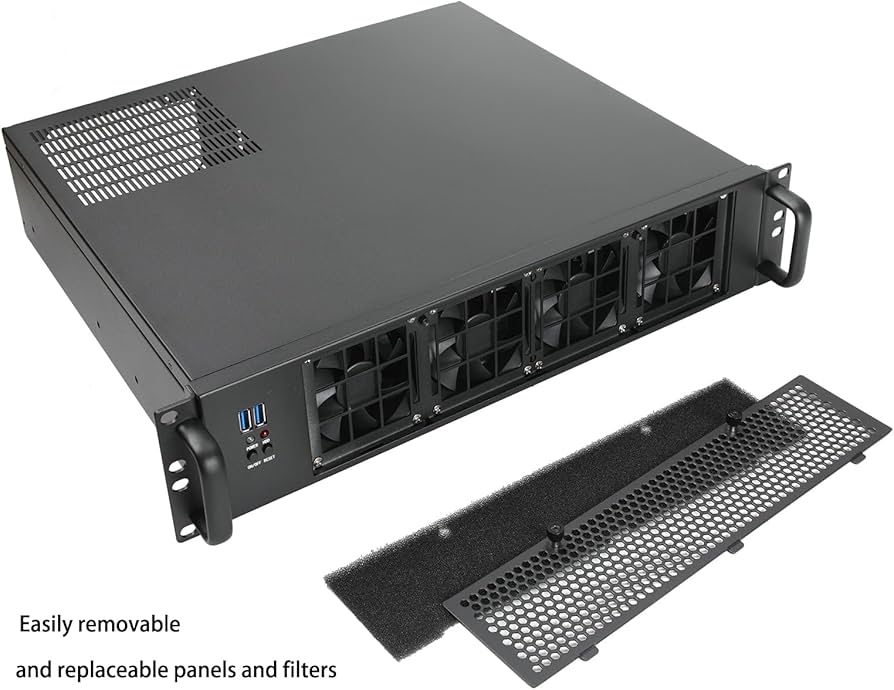 Amazon.co.jp: IPCHASSIS MicroATX/Mini-ITX 2U ラックマウント