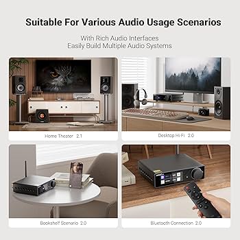Amazon.com: AIYIMA A80 Bluetooth Stereo Amplifier DAC HiFi Home