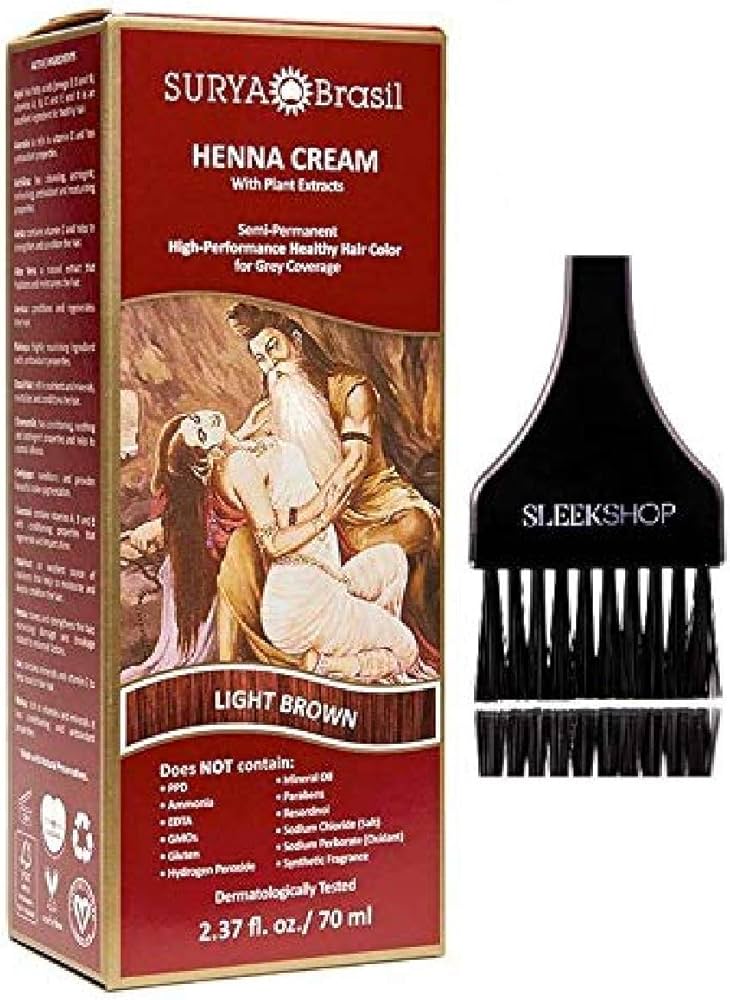 Amazon.com : Surya Brasil All Natural HENNA Hair Color CREAM Plant