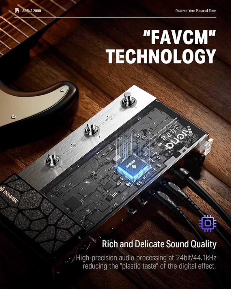 Amazon.com: Donner Arena 2000 Guitar Multi-Effects Pedal with 278