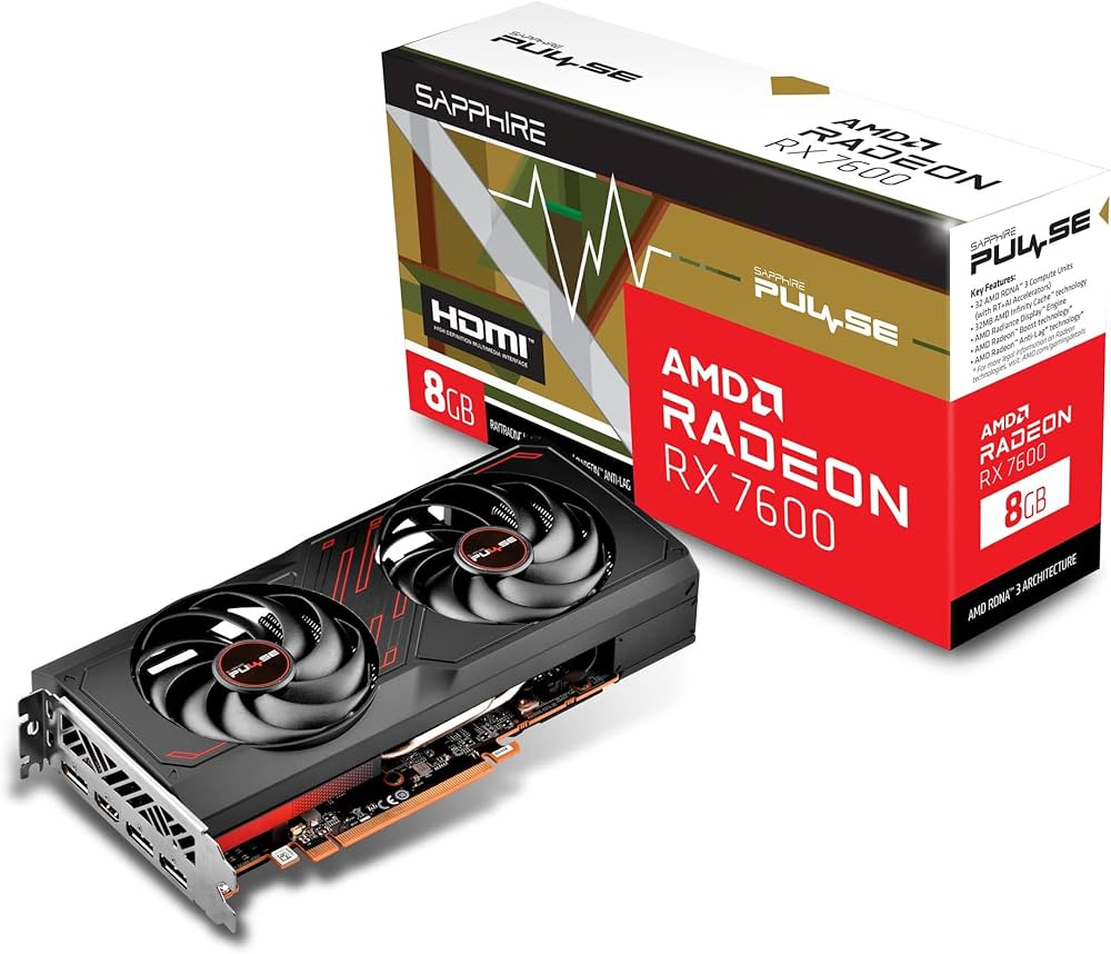 Amazon | SAPPHIRE PULSE RADEON RX 7600 GAMING 8GB GDDR6