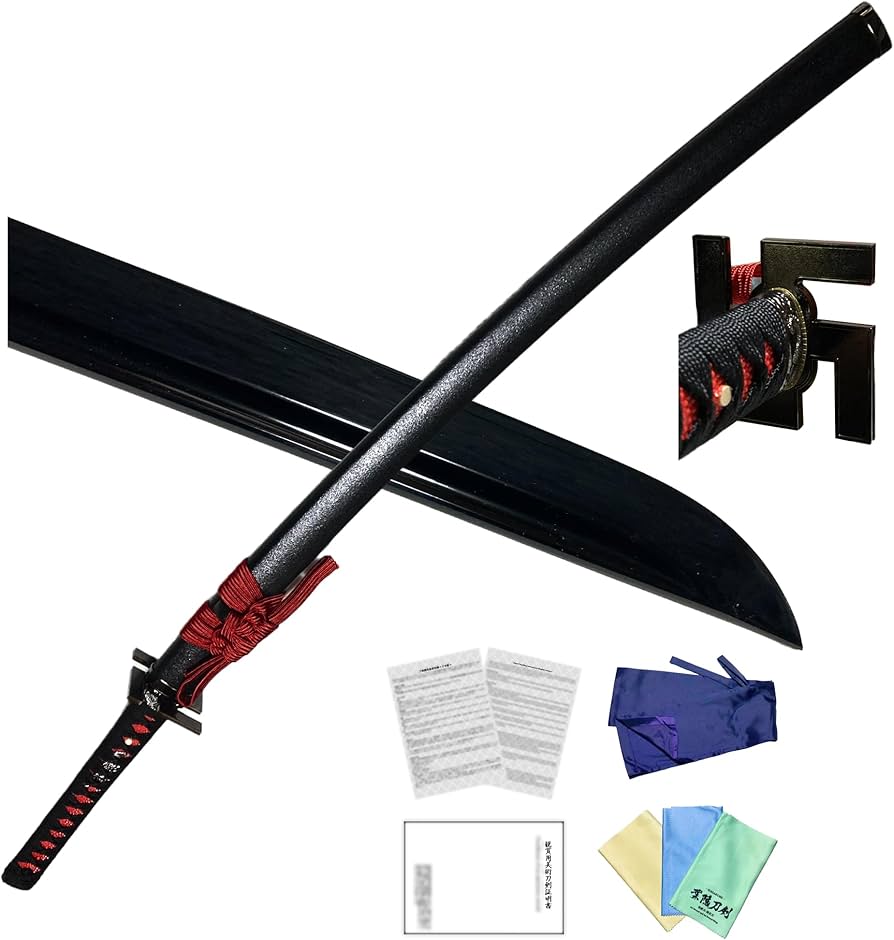 Amazon.co.jp: 葉隠刀剣 模造刀 黒斬剣 卍鍔 大刀 関市職人製 日本製