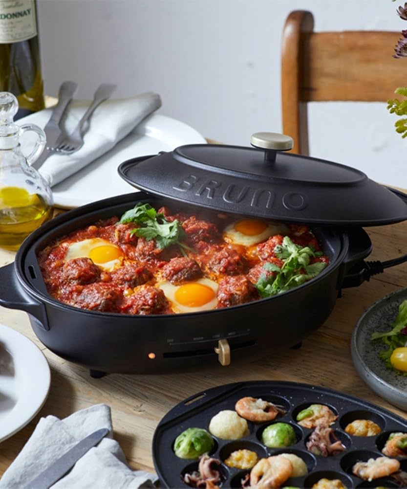 BRUNO Oval Hot Plate (Electric Griddle) BOE053-【Japan Domestic