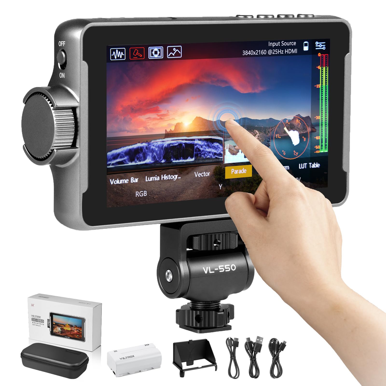 Amazon.com : VILTROX DC-550 Pro Touch Screen DSLR Camera Field