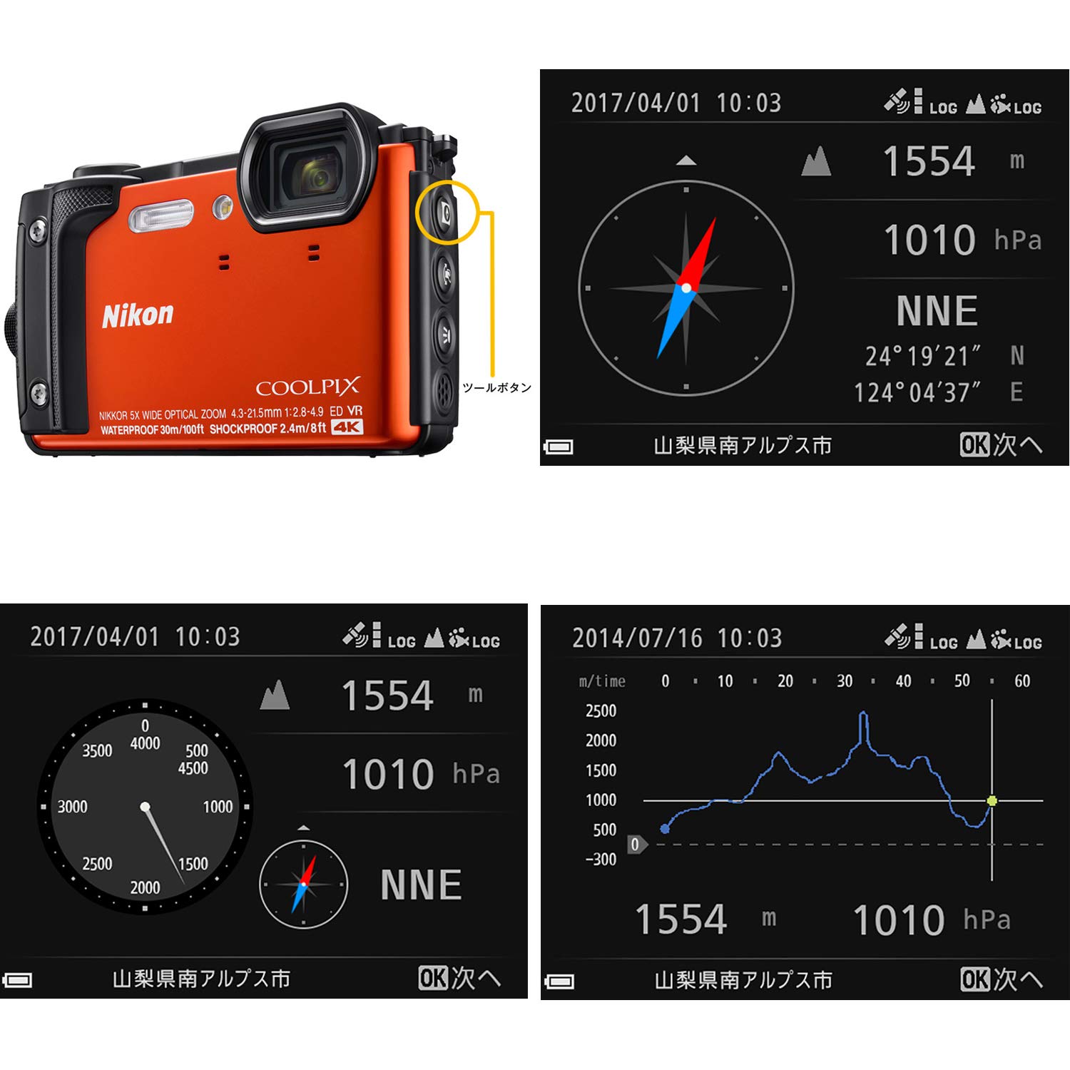 Amazon | 【整備済み品】 ニコン デジタルカメラCOOLPIX W300 GR