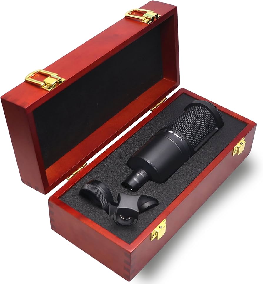 Amazon | 木製マイクケース AT2020用 | マイクボックス オーディオ