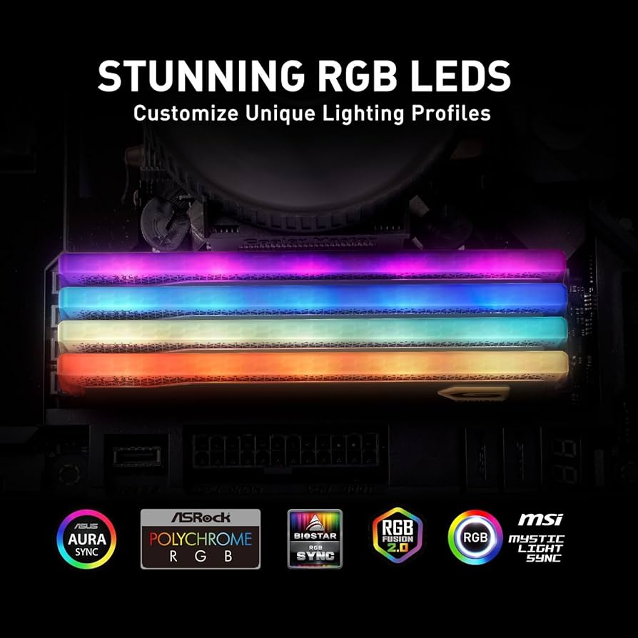 Amazon.co.jp: GeIL ORION RGB DDR4 RAM，32GB (16GBx2) 3600MHz 1.35V