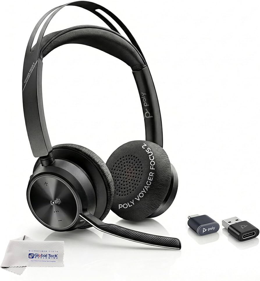 Amazon.com: Poly Voyager Focus 2 Bluetooth Headset with Noise