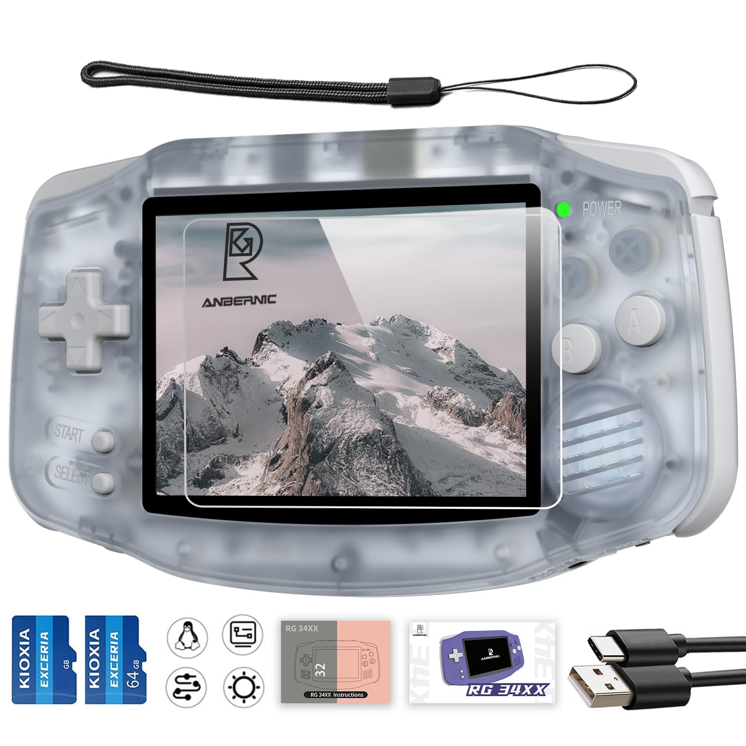 Amazon.com: RG34XX Retro Handheld Game Console, 3.4 Inch IPS