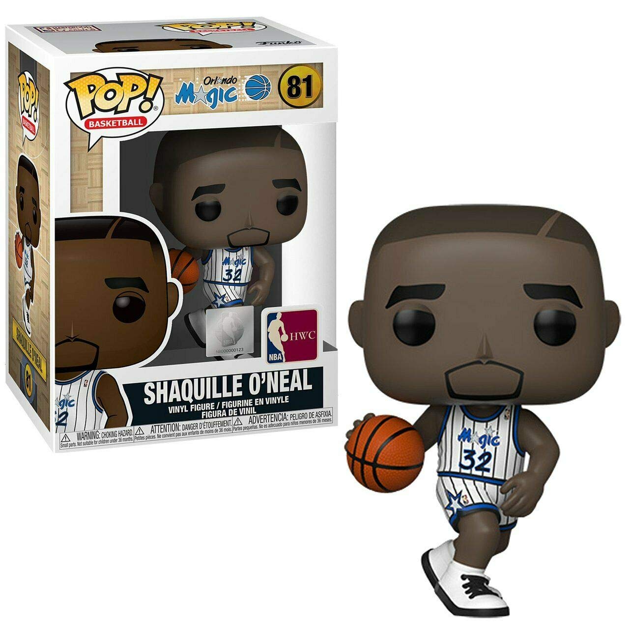 Amazon.com: Shaquille O'Neal Orlando Magic Home Jersey #81 Pop