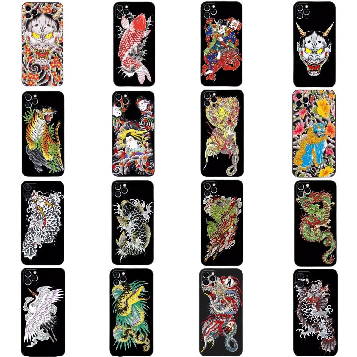 Amazon.co.jp: 龍が如く iphoneケース iphone15ケース 刺青 虎の入れ墨