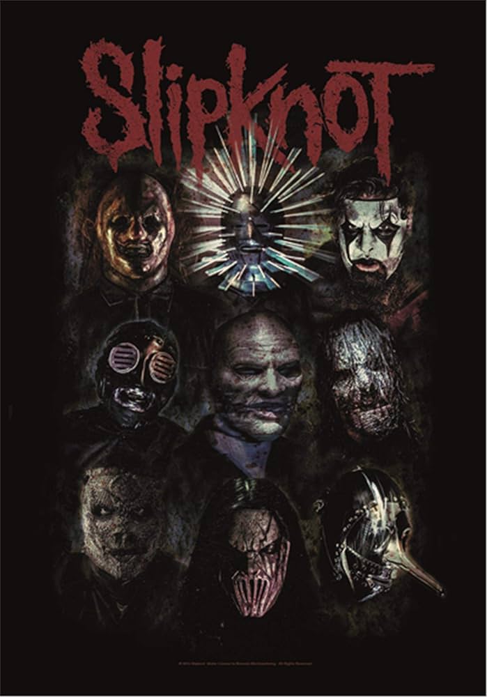 Amazon.com: Slipknot Oxidised large fabric poster / flag 44