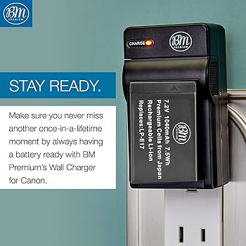 Amazon.com : BM 3 LP-E17 Batteries and Battery Charger for Canon