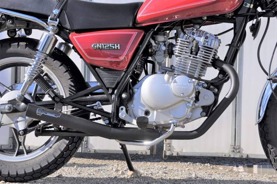 Amazon | 弾丸 スズキ GN125/GN125H/GN125-2F バイクマフラー ショート