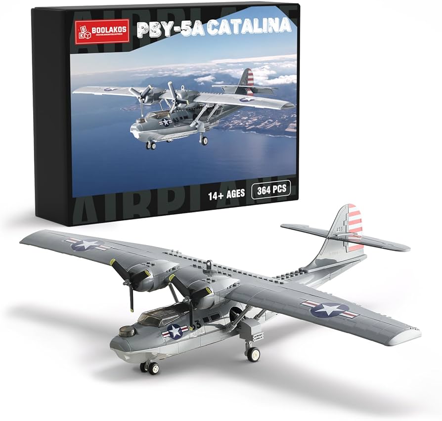 Amazon.co.jp: BOOLAKOS WW2 飛行機 PBY-5A カタリナ ビルディング