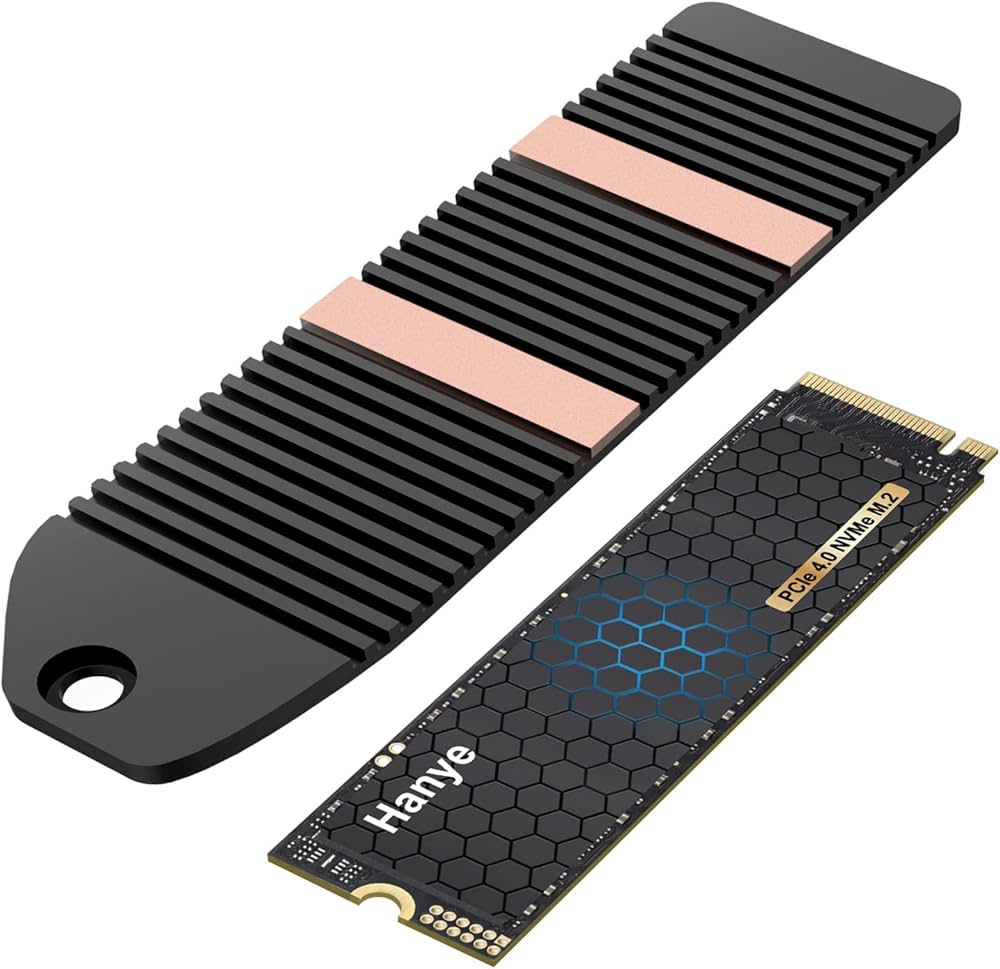 Amazon | Hanye 内蔵 SSD 2TB PCIe Gen4x4 M.2 NVMe 2280 ヒートシンク