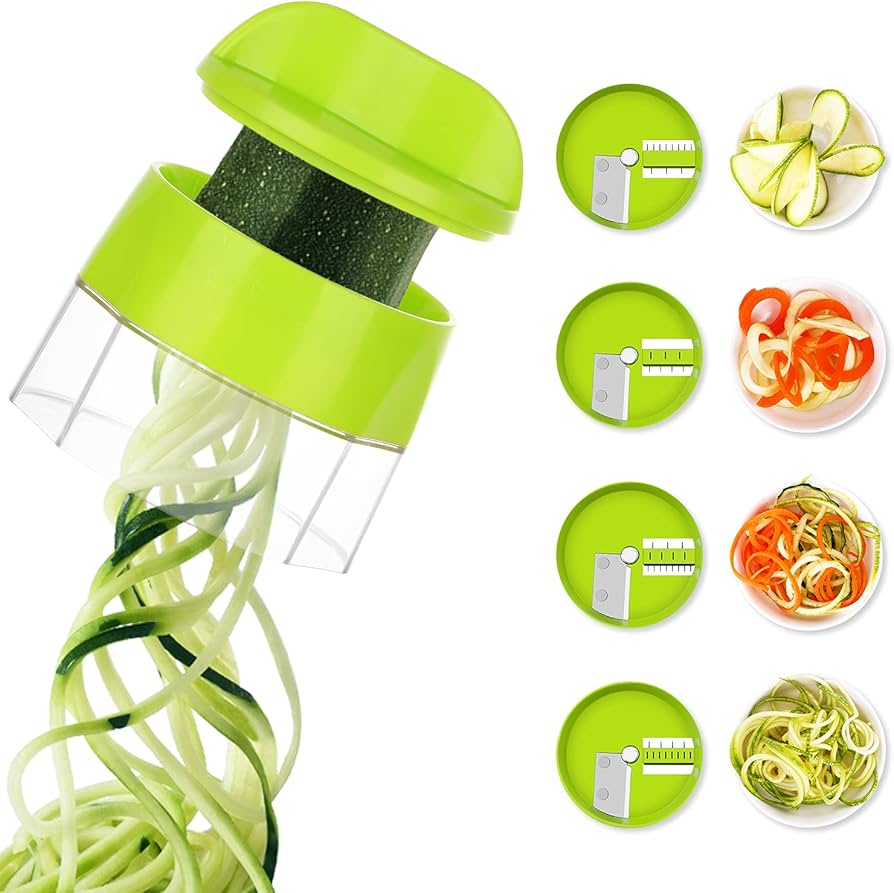 Amazon.com: Spiralizer for Veggies, 4 in 1 Zoodles Zucchini Noodle