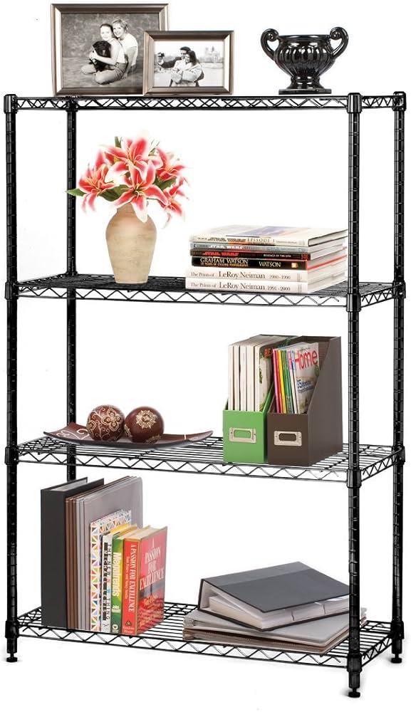 Amazon.com: Seville Classics 4-Tier Black Epoxy NSF Steel Wire