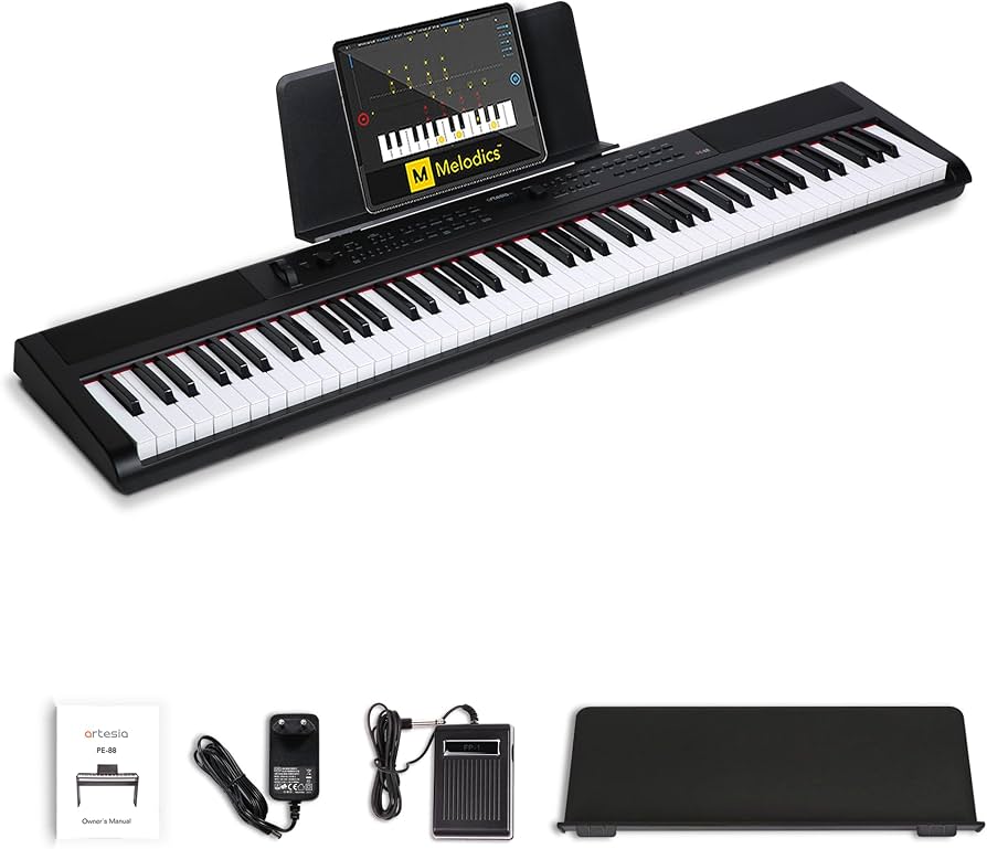 Amazon.com: Artesia PE-88 Arranger Keyboard Piano with Full Size