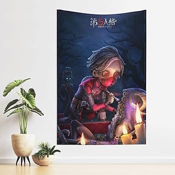 Amazon.co.jp: Identity V 第五人格 納棺師 タペストリー 壁掛け 無痕
