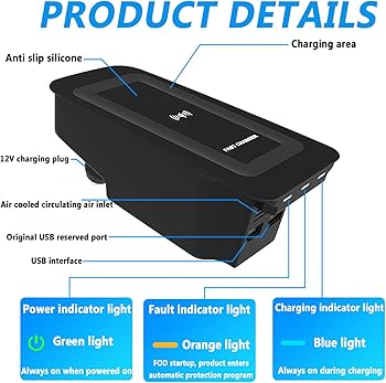 Amazon.co.jp: GQQSXZNTD 2024 新バージョン 車用ワイヤレス充電器