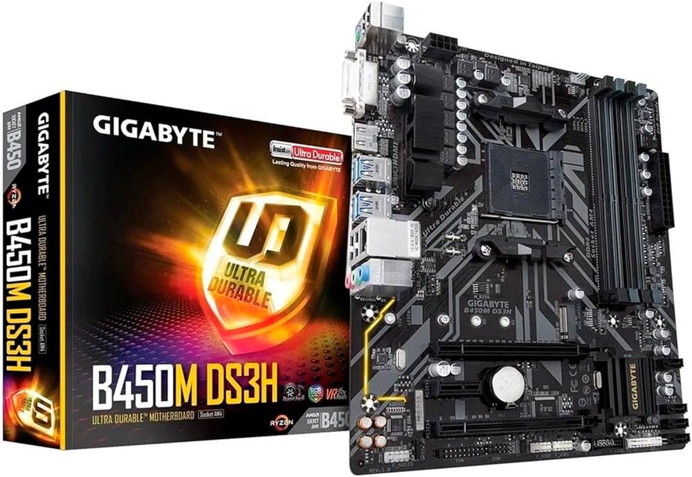 Amazon.co.jp: GIGABYTE B450M DS3H Micro-ATX マザーボード [AMD B450