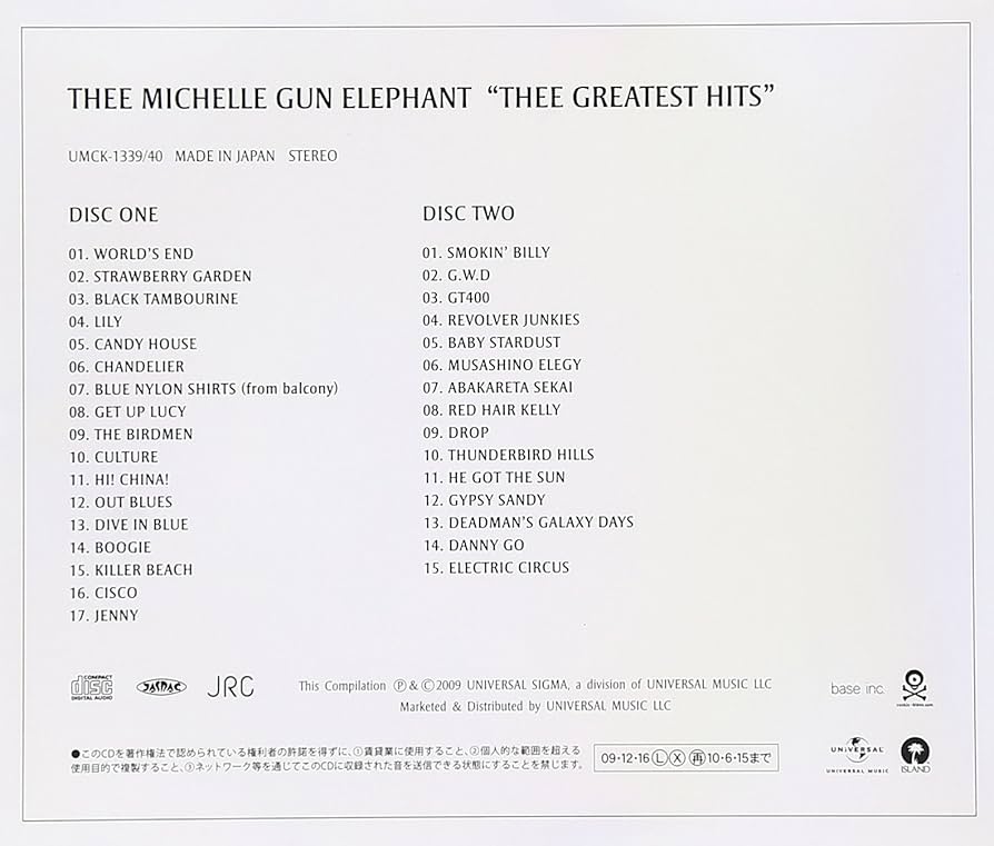 Amazon.co.jp: THEE GREATEST HITS - THEE MICHELLE GUN ELEPHANT