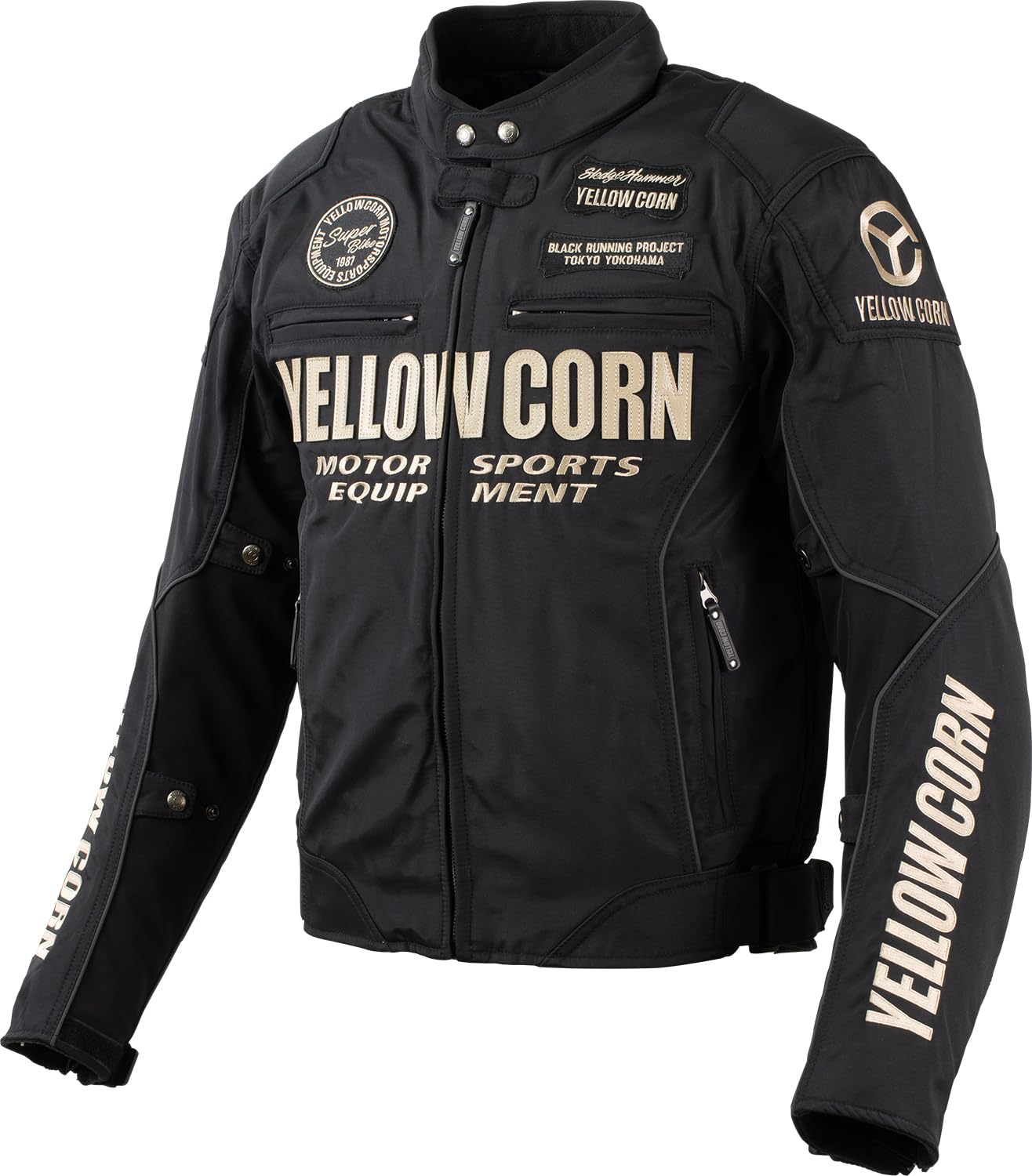 YELLOW CORN バイクジャケット ネイビー ウィンター イエローコーン