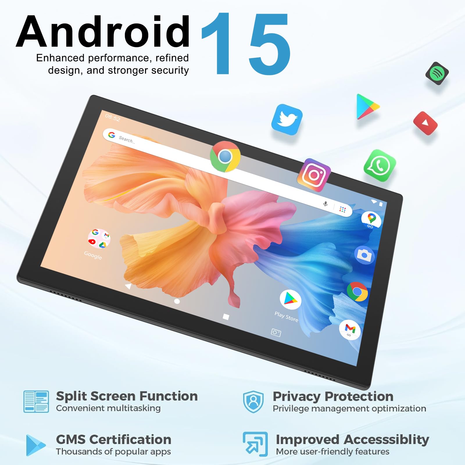 Amazon.com : 10 inch Tablet with Keyboard Android 15(NOT GO