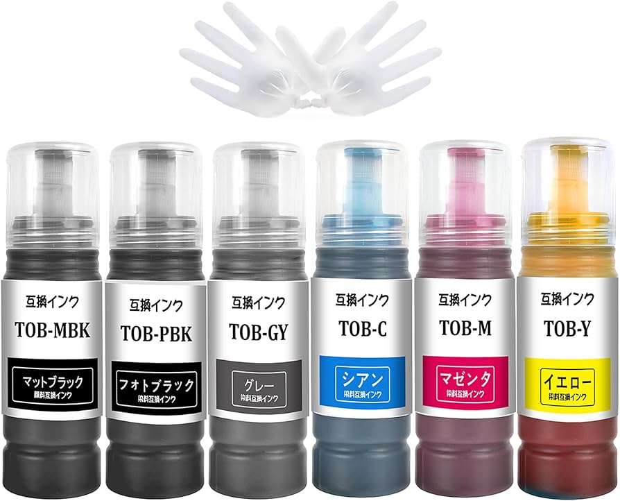Amazon.co.jp: エプソン用 TOB 互換 インクボトル トビバコ インク TOB