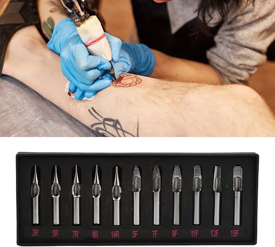 Amazon | 再利用可能なタトゥーチップセット、メタル11タイプタトゥー